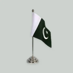 Pakistan Table Flag With Stand For Executive Office